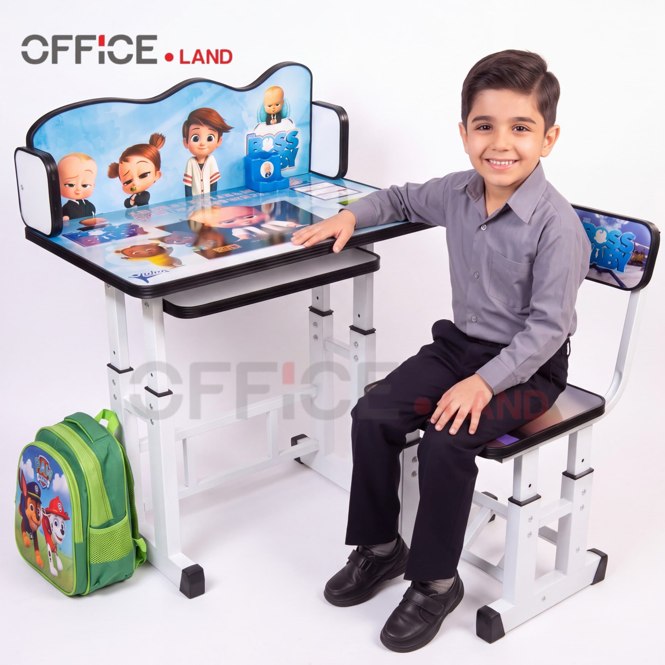 میز تحریر کودک مدل بچه رئیس مشکی با تغییر ارتفاع کامنا مدل 13152969
