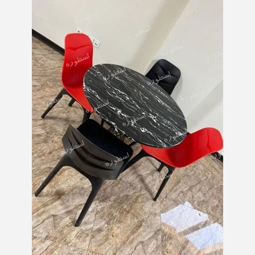 میز و صندلی نهارخوری پلاستیکی میز فلزی چهار نفره مبلمان آپادانا apadana مدل 632943