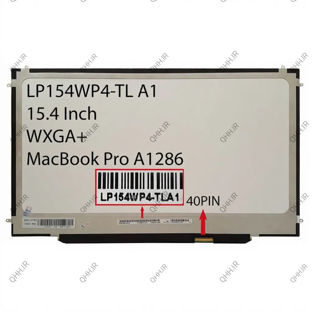 ال ای دی لپ تاپ ال جی 15.4 LP154WP4-TLA1 نازک 40 پین برای اپل MacBook Pro A1286