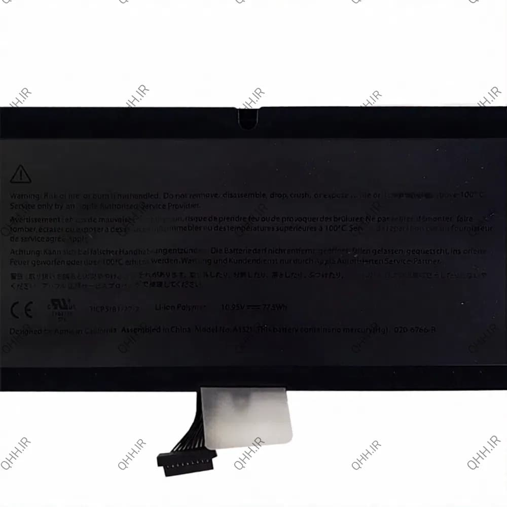 باتری لپ تاپ اپل A1321 Pro 15inch A1286-2009-2010 اورجینال — تصویر ۳