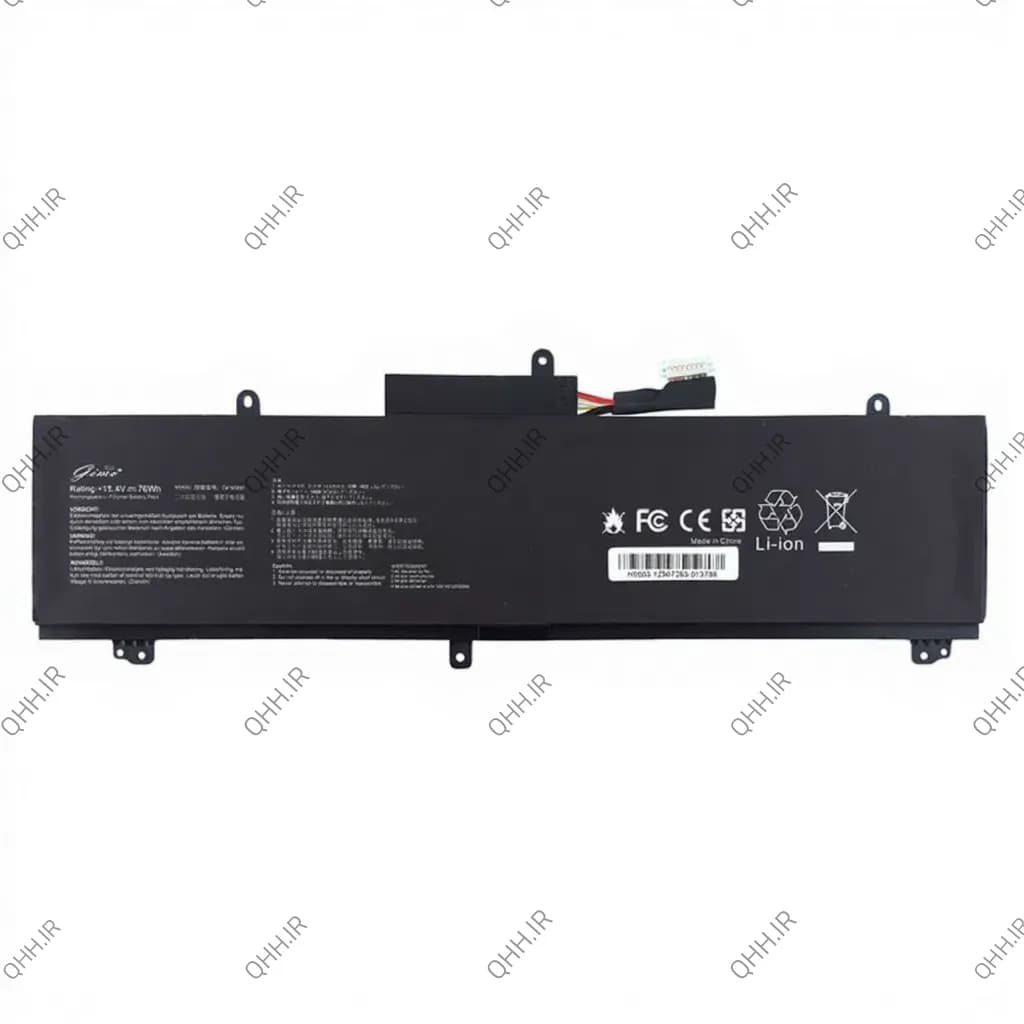 باتری لپ تاپ ایسوس ROG Zephyrus GU502-GX502_C41N1837 Gimo Plus مشکی-داخلی-76 وات ساعت