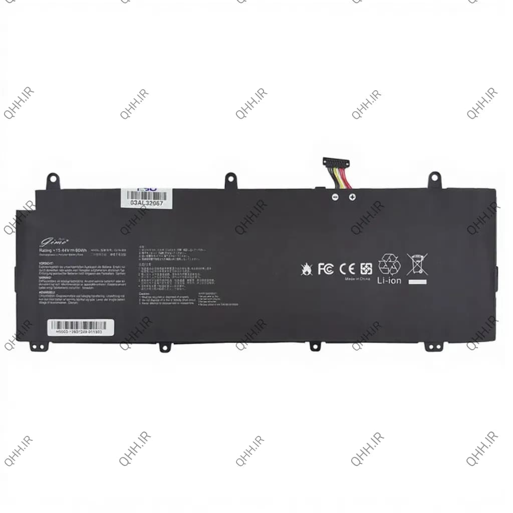 باتری لپ تاپ ایسوس ROG Zephyrus GX531G_C41N1828 Gimo Plus مشکی-داخلی-60 وات ساعت