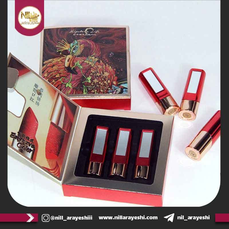 ست رژ جامد هنگ فنگ طرح طاووس کد H9302b