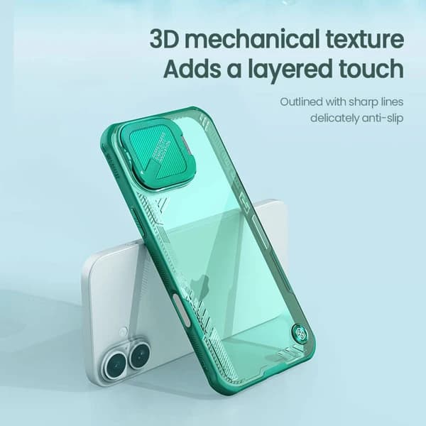قاب کریستالی کمرا استند iPhone 16 Plus مارک نیلکین مدل Iceblade Prop — تصویر ۴