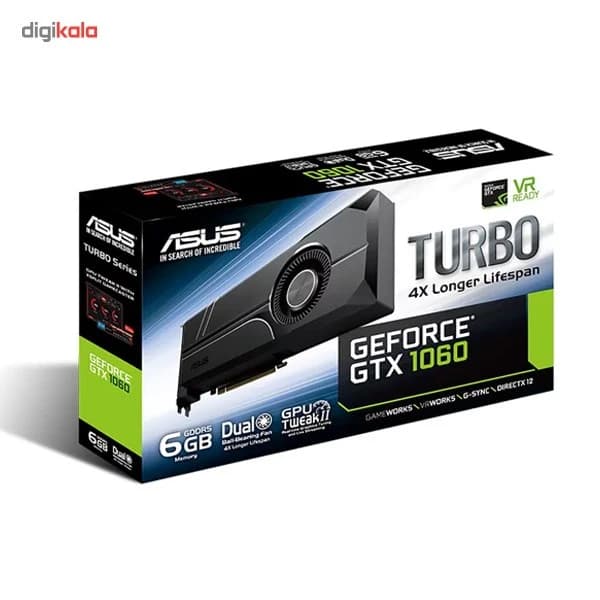 کارت گرافیک ایسوس مدل GTX 1060 TURBO 6GB — تصویر ۲