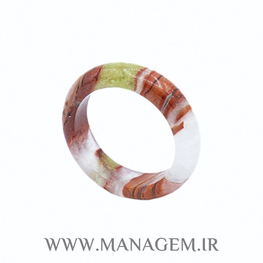 حلقه سنگ جاسپر قرمز