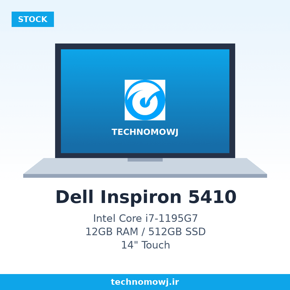 لپ تاپ استوک Dell Inspiron 5410 | Core i7-1195G7 | 12 GB Ram DDR4 | SSD 512 GB | VGA Intel Iris Xe | Display 14 FHD Touch — تصویر ۳