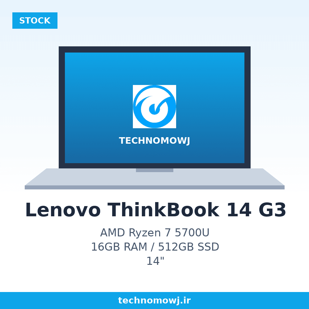 لپ تاپ استوک Lenovo ThinkBook 14 G3 | Ryzen 7 5700U | 12 GB Ram DDR4 | SSD 512 GB | VGA AMD Radeon Graphics | Display 14 FHD — تصویر ۲