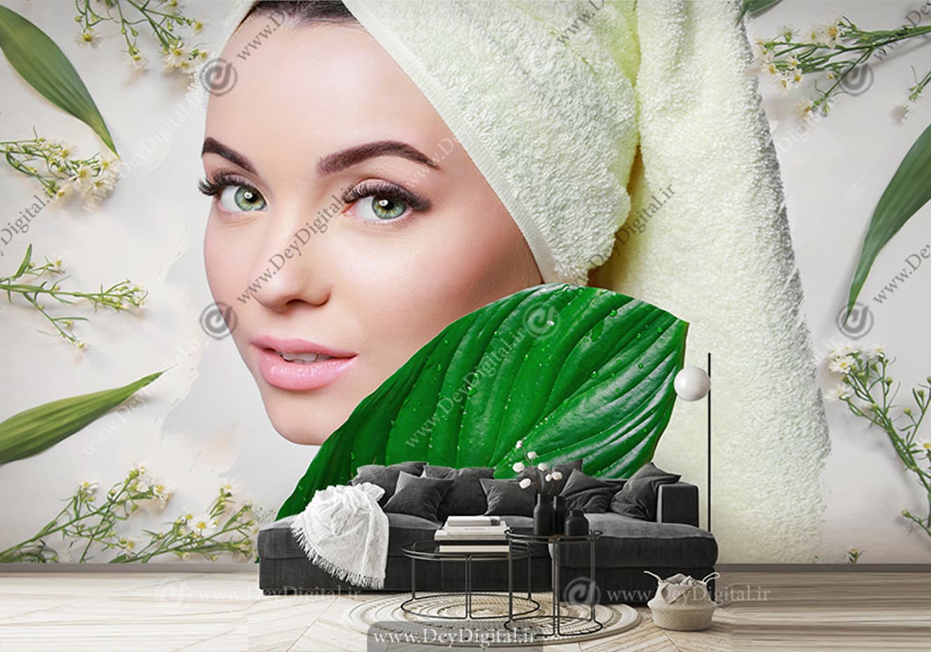 پوستر دیواری جوانسازی پوست برای کلینیک پوست و مو WA-1316