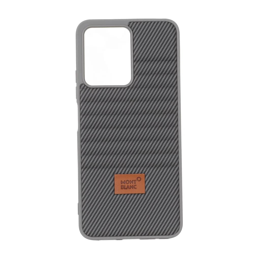 قاب Mont Blanc پافری طرح هاشور Xiaomi Redmi Note 12 4G – خاکستری — تصویر ۲