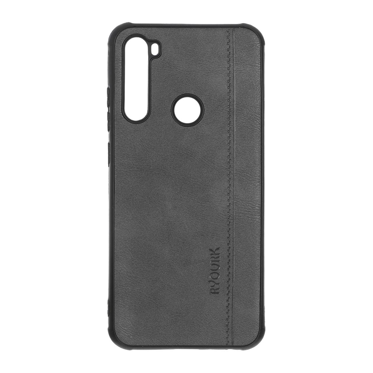 قاب طرح چرم RYOURK مدل Xiaomi Redmi Note 8T – خاکستری