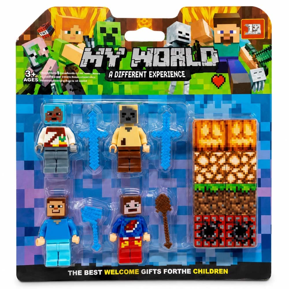 لگو مینی فیگور ماینکرافت 4 تایی کد 23201