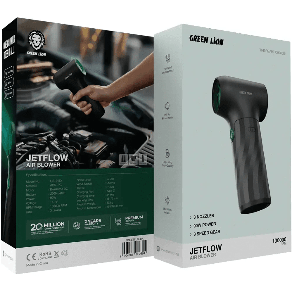 دمنده هوای شارژی گرین لاین JetFlow مدل GNJETFLBLBK