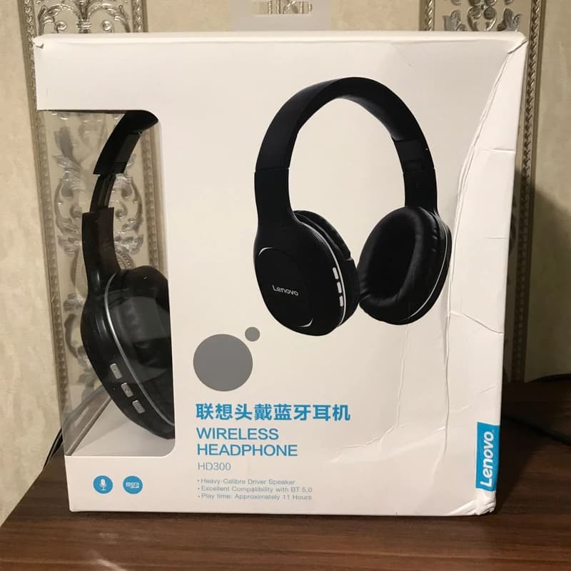 هدفون مخصوص بازی بی سیم لنوو مدل SAN HD300 Wireless bluetooth Headset Noise Reduction — تصویر ۲
