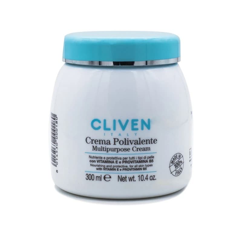 کرم چند منظوره کلیون cliven crema polivalente multipurpose cream مناسب برای انواع پوست حجم 300 میلی لیتر