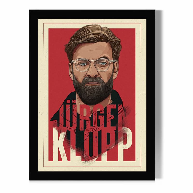 تابلو مدل دیواری طرح یورگن کلوپ Jrgen Klopp کد FD564