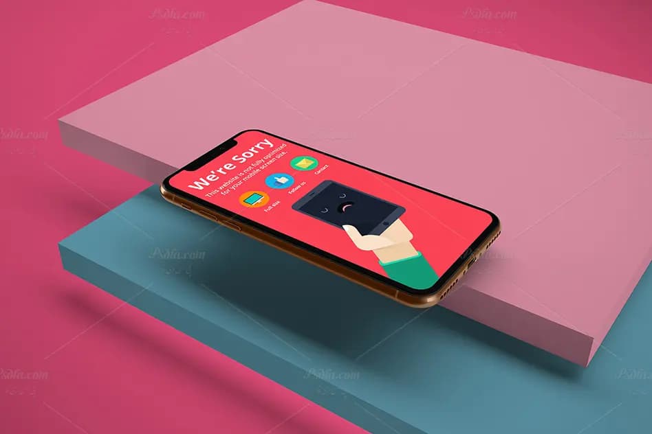 قالب لایه باز موکاپ آیفون ایکس اس – iPhone XS Mockups — تصویر ۴