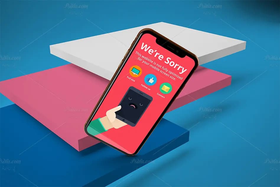 قالب لایه باز موکاپ آیفون ایکس اس – iPhone XS Mockups — تصویر ۸