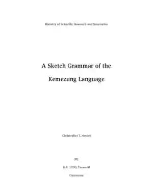 دانلود کتاب A Sketch Grammar of the Kemezung Language