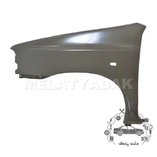 گلگیر جلو چپ پراید سایپا یدک لبه کوتاه با سوراخ راهنما کد 504563 – P04