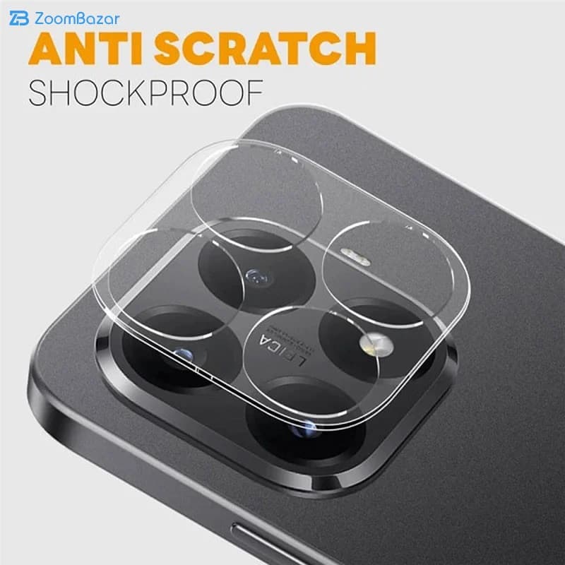 محافظ لنز دوربین شیشه‌ای اپیکوی مدل 3D-Clear Lenz مناسب برای گوشی موبایل شیائومی 15T Pro — تصویر ۳