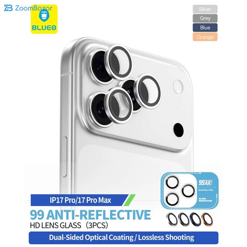 محافظ لنز دوربین اپیکوی مدل Blueo Innovation lens مناسب برای گوشی موبایل iPhone 17 Pro Max / 17 Pro — تصویر ۳