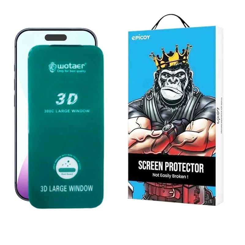 گلس اپیکوی مدل Wotaer 3D Large Window مناسب برای گوشی موبایل اپل iPhone 17/ 17 Pro / 16 Pro