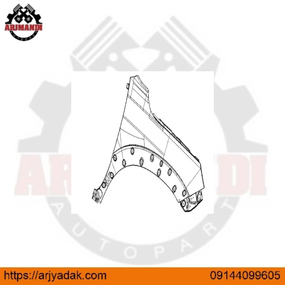 گلگیر‌ جلو راست کی ام سی تی 8 اصلی
