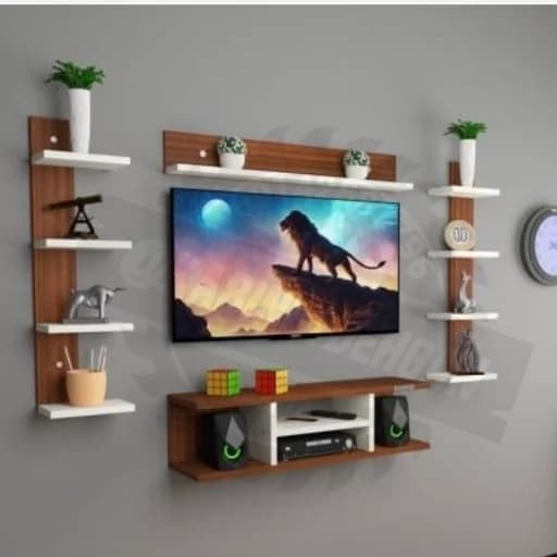 میز تلویزیون دیواری شلف تلویزیون رنگ دلخواه کد 144 کامنا مدل 13152928