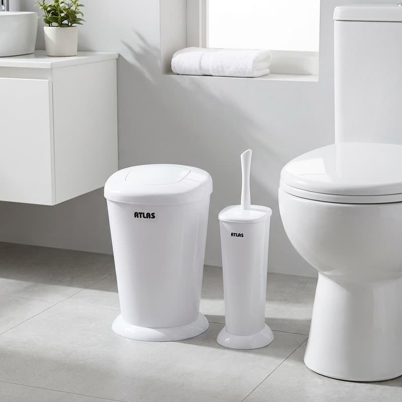 ست سطل زباله و فرچه اطلس مدل الوند کامنا مدل 13144652