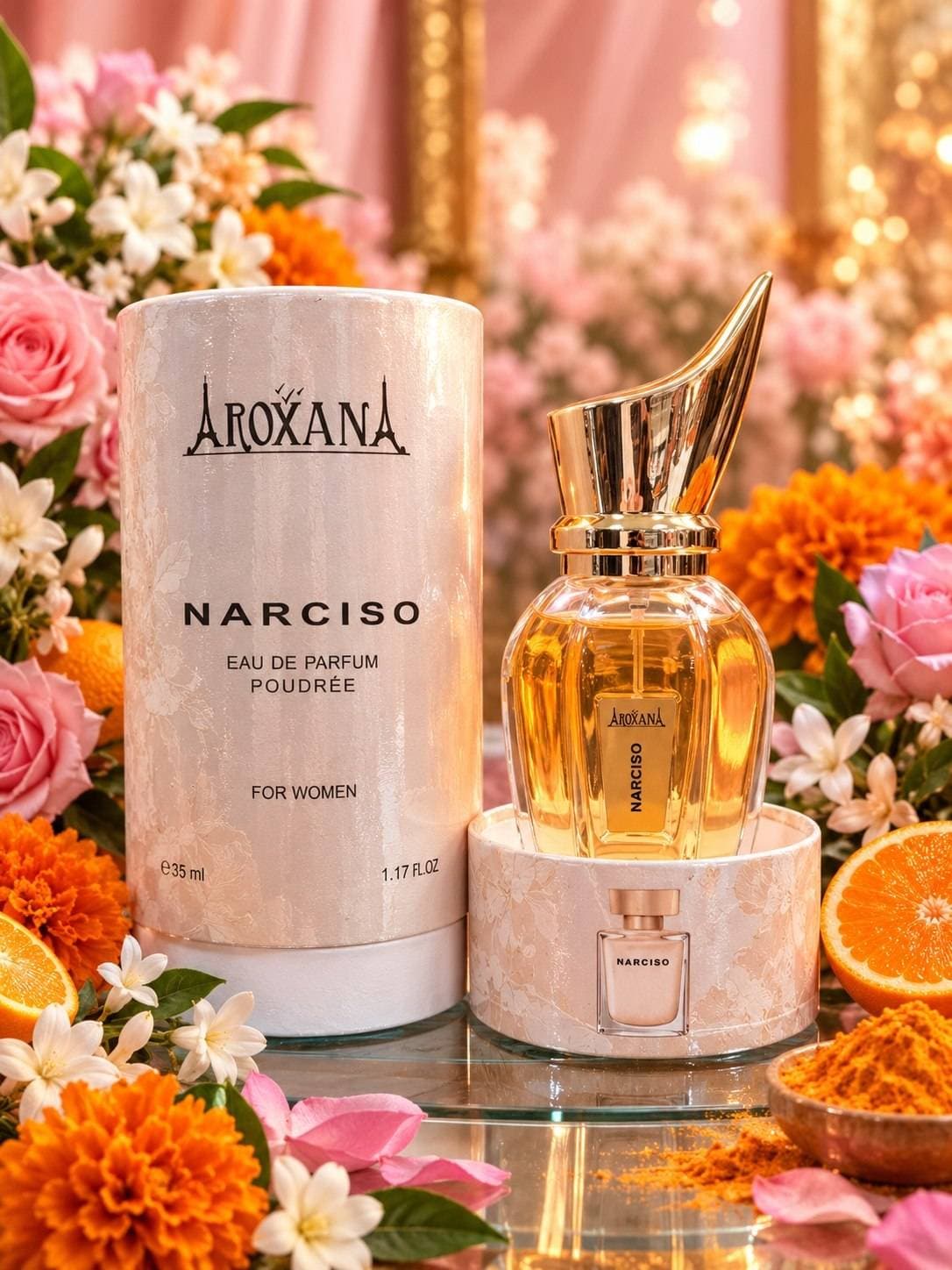 عطر 35 میل نارسیس پودری آروکسانا Aroxana
