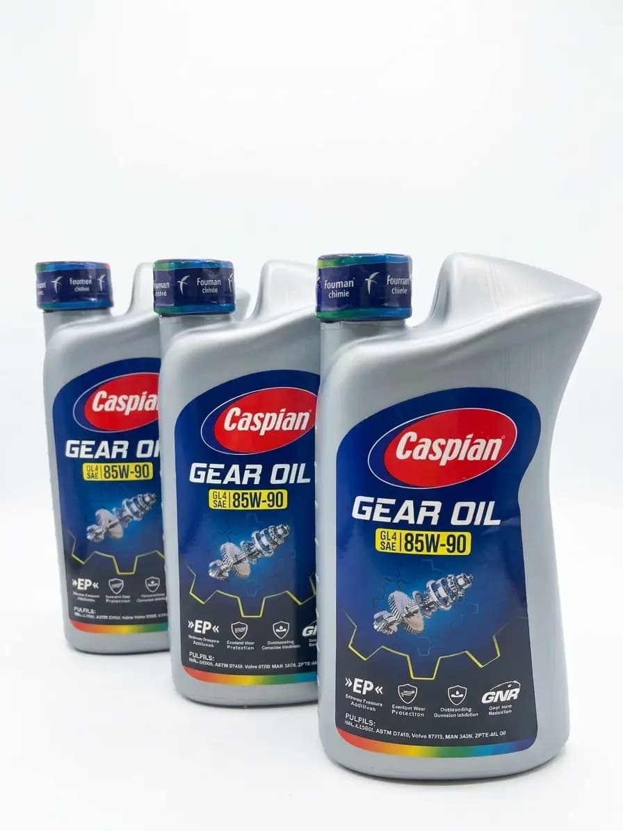 بسته سه عددی روغن گیربکس کاسپین 85W-90 یک لیتری