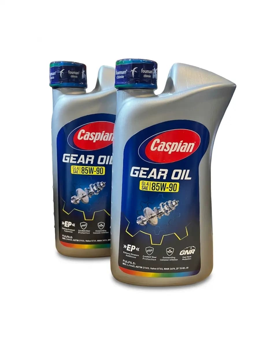 بسته دو عددی روغن گیربکس کاسپین 85W-90 یک لیتری
