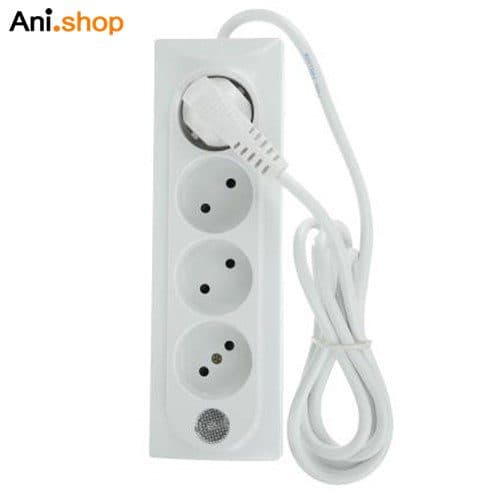 پریز چهارخانه با محافظ ایمنی با کابل 1/8 متری کد 103