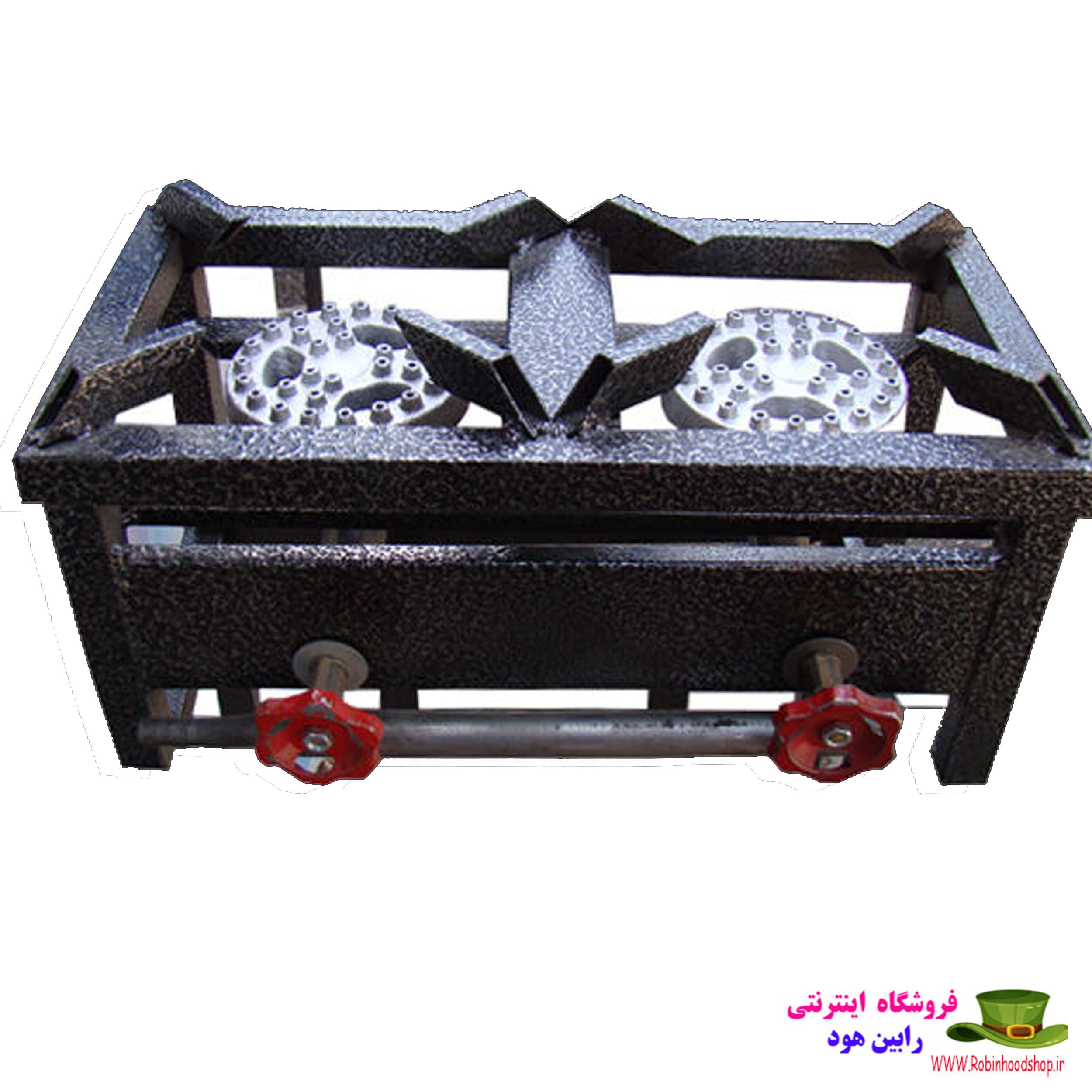 اجاق گاز دوقلو مدل K-2SH چدن 14