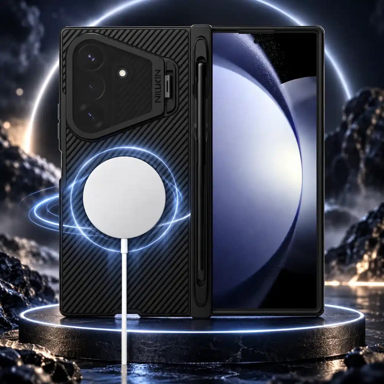 قاب سامسونگ Z Fold 8 Ultra نیلکین Nillkin مدل CamShield Prop Magnetic — تصویر ۶