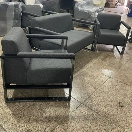 مبل نیم ست اداری الیکا پایه فلزی مبلمان آپادانا apadana مدل 637043
