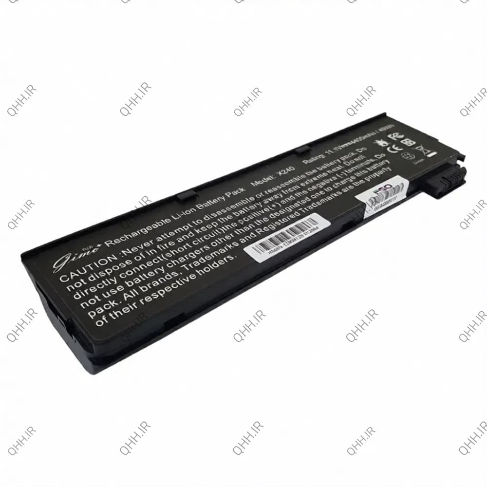 باتری لپ تاپ لنوو ThinkPad X240-X260-T450-6Cell Gimo Plus مشکی-49 وات ساعت — تصویر ۴