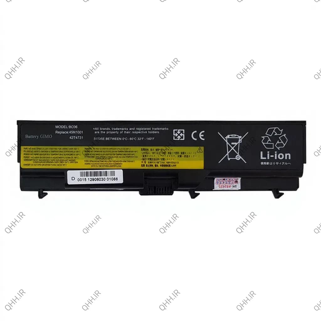 باتری لپ تاپ لنوو ThinkPad T430-6Cell مشکی