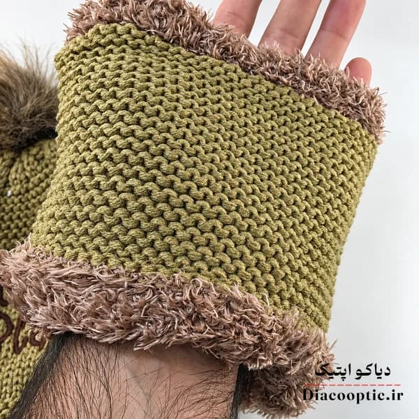 شال و کلاه بچگانه خزدار مدل بافتنی شال رینگی کد 1273 — تصویر ۷