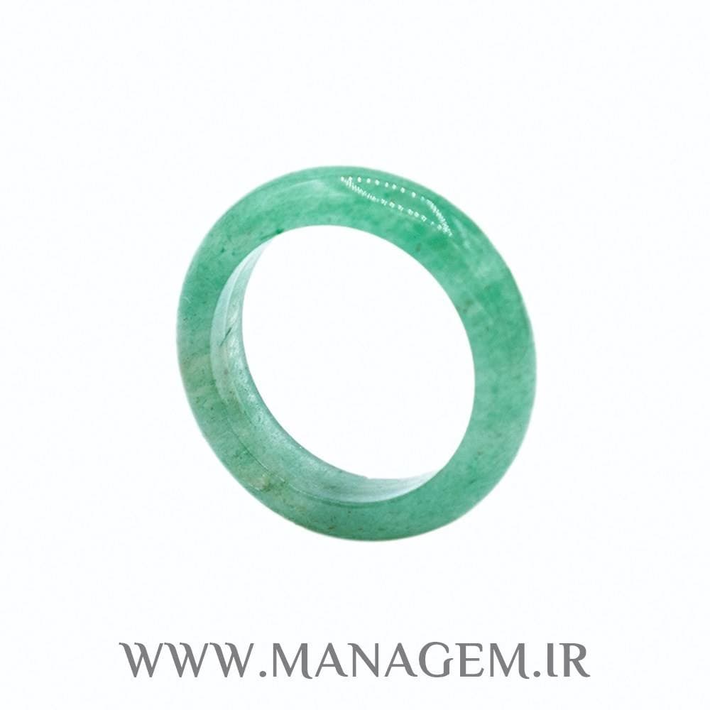 حلقه سنگ آونتورین سبز