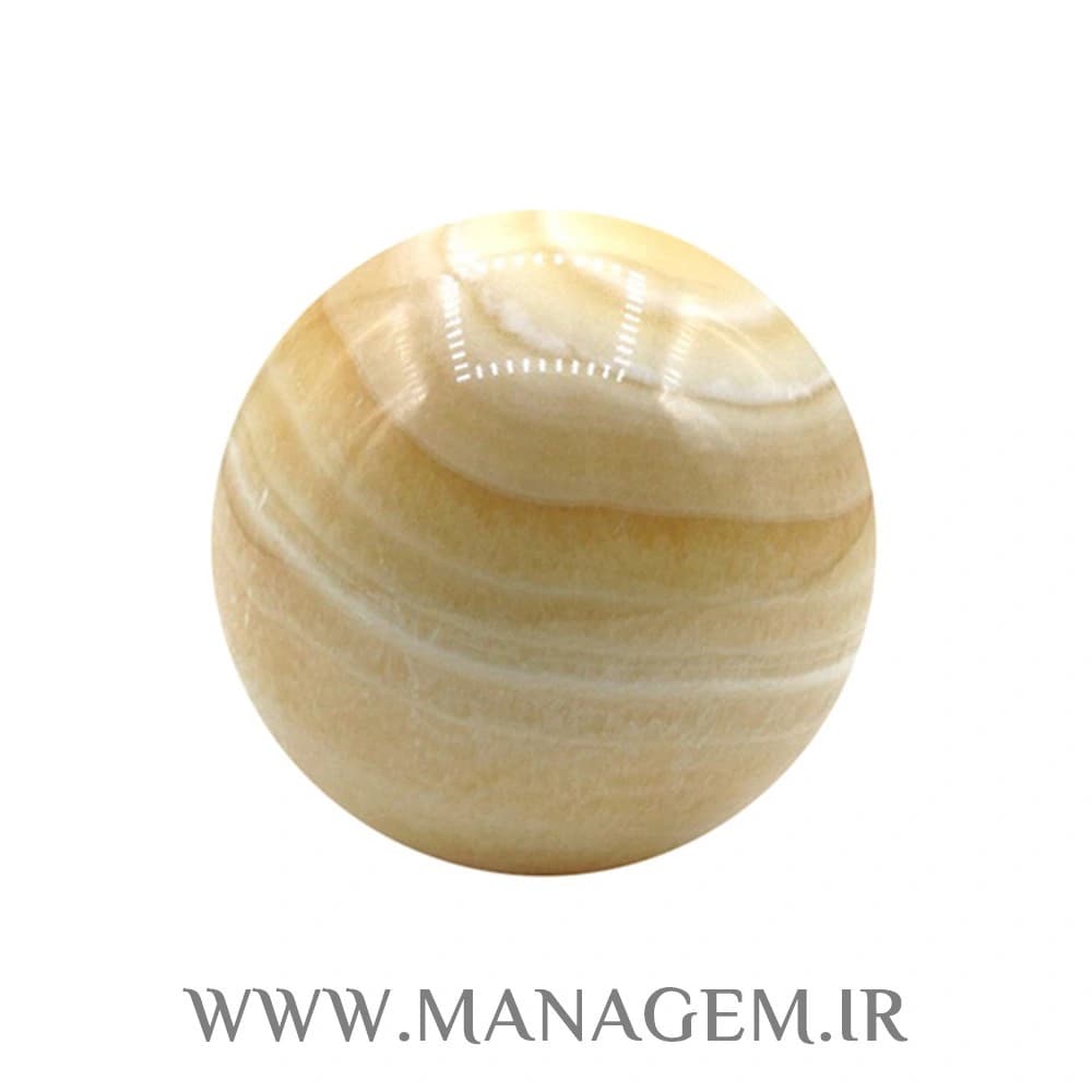 گوی سنگ کلسیت نارنجی