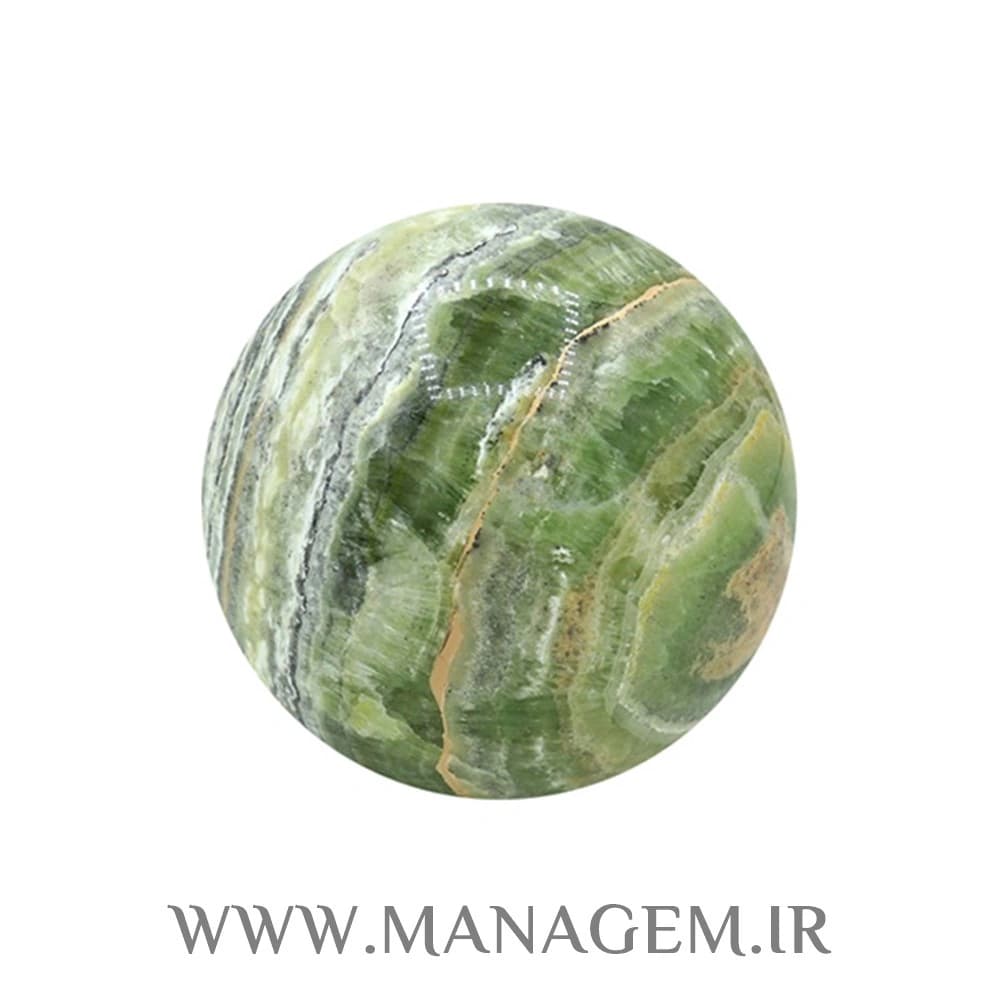 گوی سنگ آراگونیت سبز