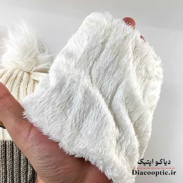 شال و کلاه بچگانه خزدار مدل بافتنی شال رینگی 1275 — تصویر ۵