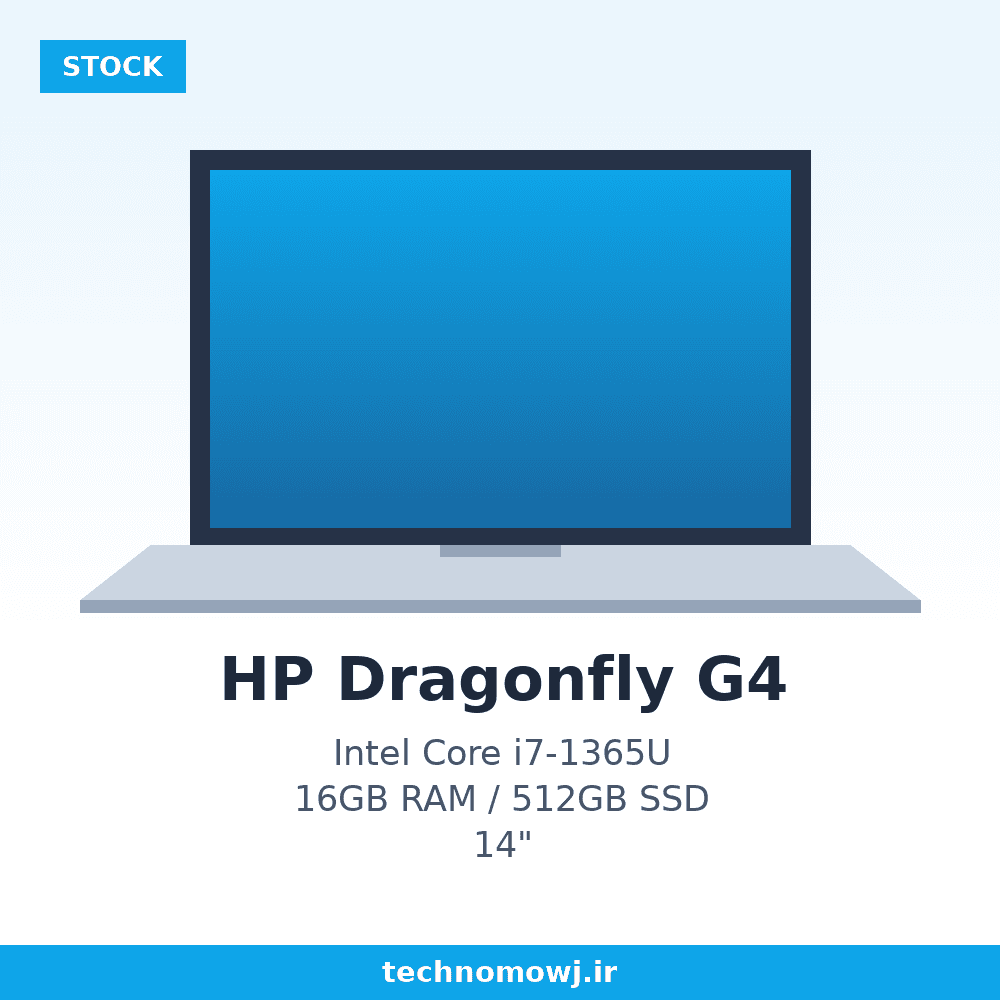لپ تاپ استوک HP Dragonfly G4 | Core i7-1365U | 16 GB Ram | SSD 512 GB | VGA Intel Iris Xe | Display 14.1 3K — تصویر ۲