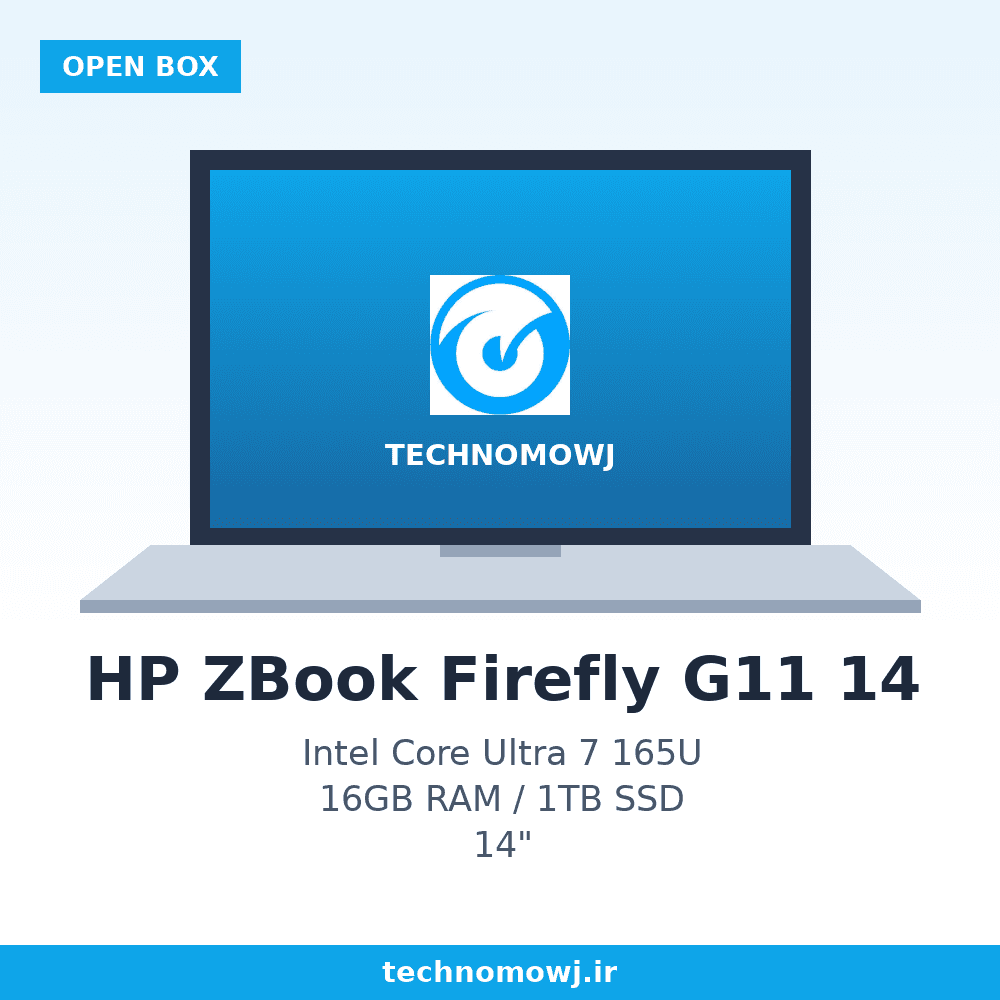 لپ تاپ اپن باکس HP ZBook Firefly 14 G11 | Core Ultra 7 165U | 16 GB Ram DDR5 | SSD 1 TB | VGA Intel Graphics | Display 14.1 FHD+ — تصویر ۴