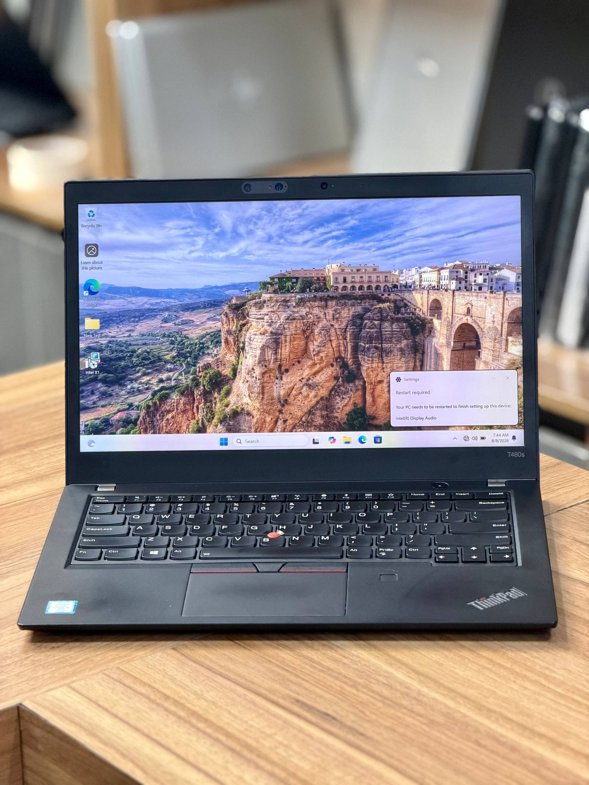 لپ تاپ استوک Lenovo ThinkPad T480s | Core i5-8350U | 8 GB Ram DDR4 | SSD 256 GB | VGA Intel UHD 620 | Display 14 FHD