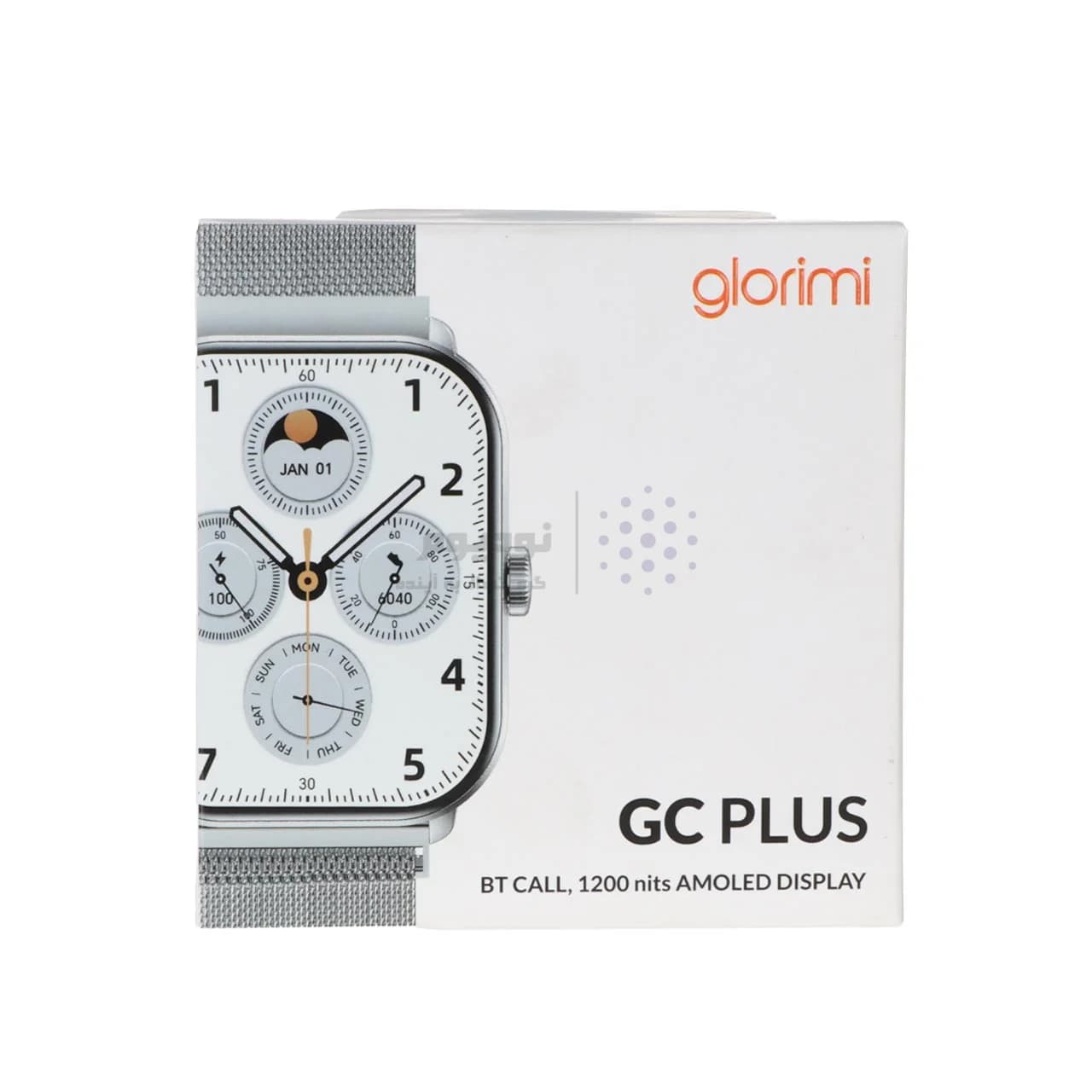 ساعت هوشمند Glorimi مدل GC PLUS – نقره ای (گارانتی 18 ماهه شرکتی) — تصویر ۲