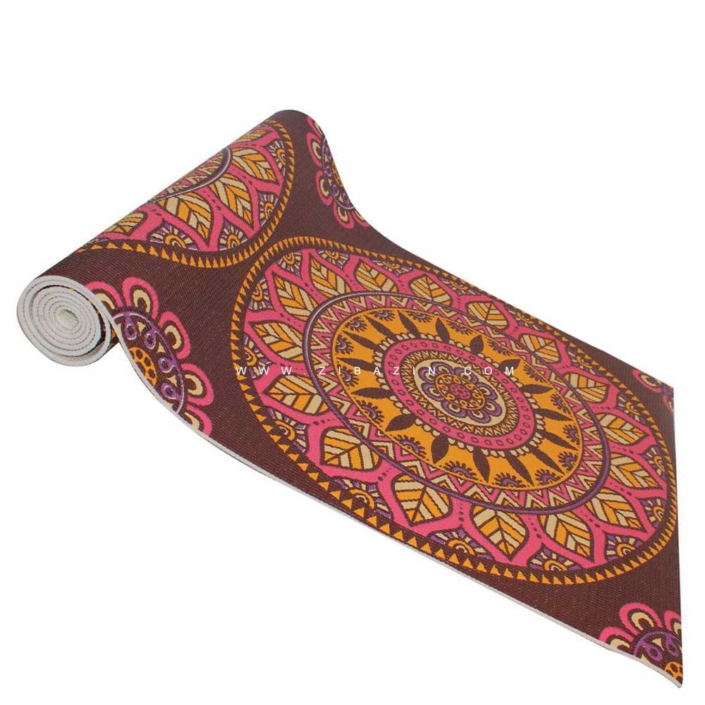 مت یوگا و پیلاتس PVC طرحدار 6 میل + کاور رایگان : کد 2