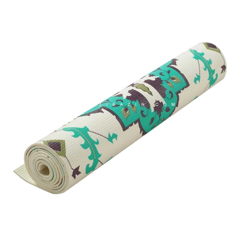 مت یوگا و پیلاتس PVC طرحدار 6 میل + کاور رایگان : کد ۱